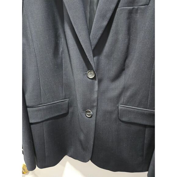 NWT Talbots Wool Blend Navy Blue Blazer Jacket Women's Size 10 MSRP $209.00 - Picture 4 of 10